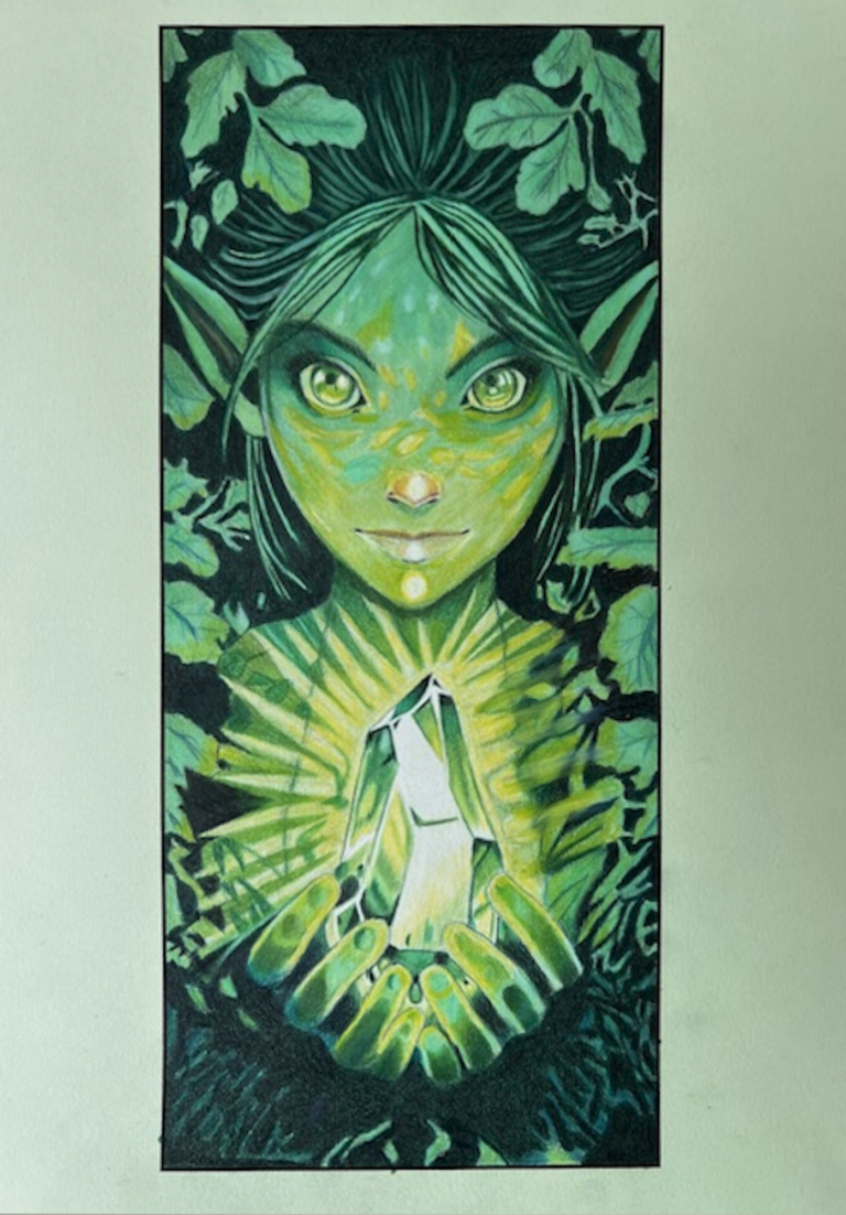 Glowing Elf Coloring
