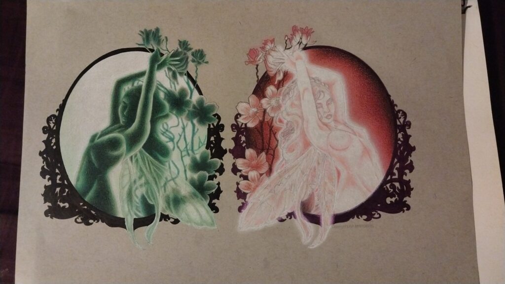 Glowing Fairies Coloring