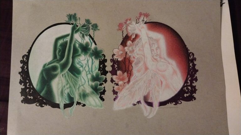 Glowing Fairies Coloring