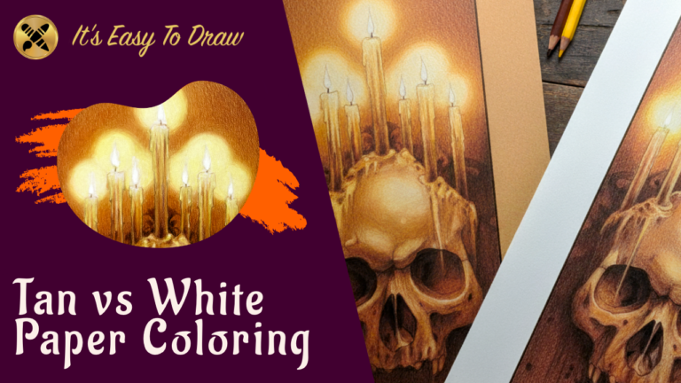 Tan vs. White Paper Coloring